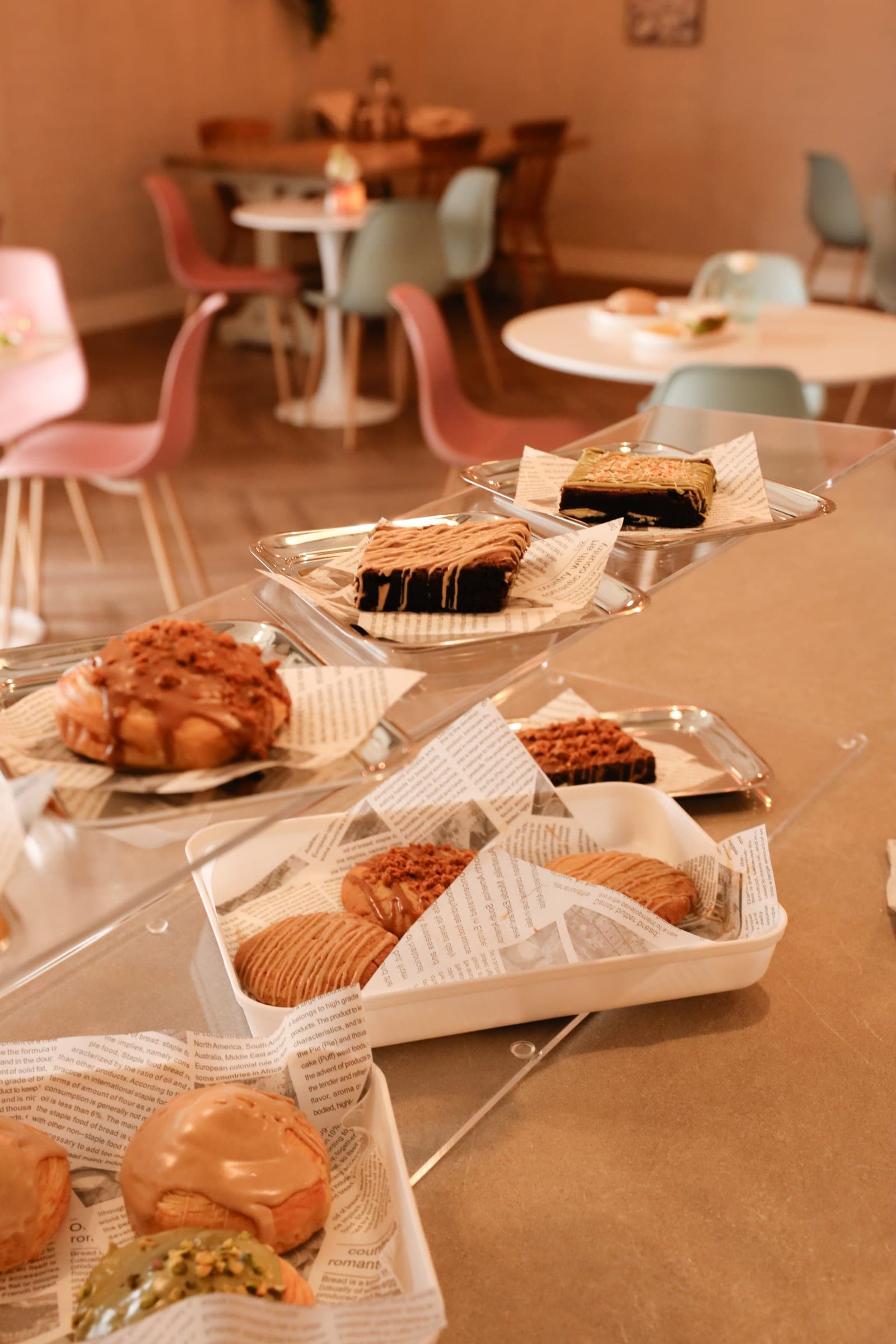 Homemade sweets display